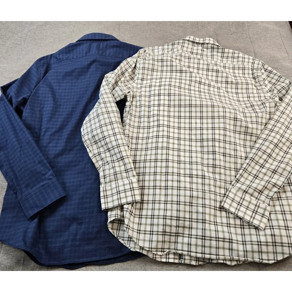 Banana Republic Men's Slim Fit‎ Long Sleeve Button Down Shirt Large Lot Of 2